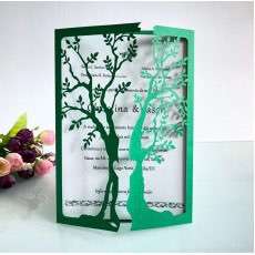 Greeting Card Teachers' Day Birthday Card Dark Green Laser Invitations